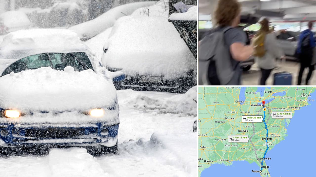 4 desconocidos viajaron en un auto rentado desde Tampa hasta Cleveland tras la cancelación de su vuelo