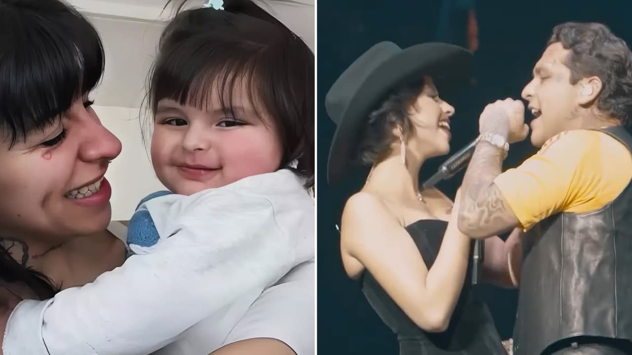 Cazzu se emociona ante significativo “te amo” mientras Nodal habría sufrido desplante de Ángela Aguilar
