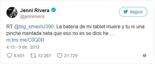Minutos antes del accidente, la cantante respondió a una de sus fans que reclamaba su atención.