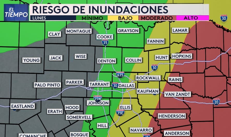 La llegada de Beryl a Texas 
<b>afectará ampliamente al norte de la región.</b> Según nuestra meteoróloga, Nelly Carreño, 
<b>en nuestra área existe un riesgo de inundaciones.</b> En el Metroplex, el riesgo se mantiene mínimo.