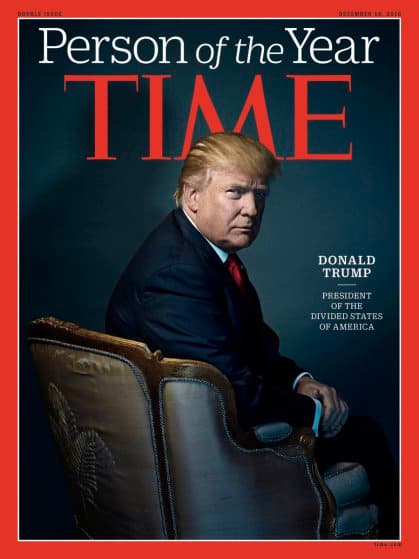 El presidente electo Donald Trump en la portada que ha vuelto a sacar el tema de los cuernos.
