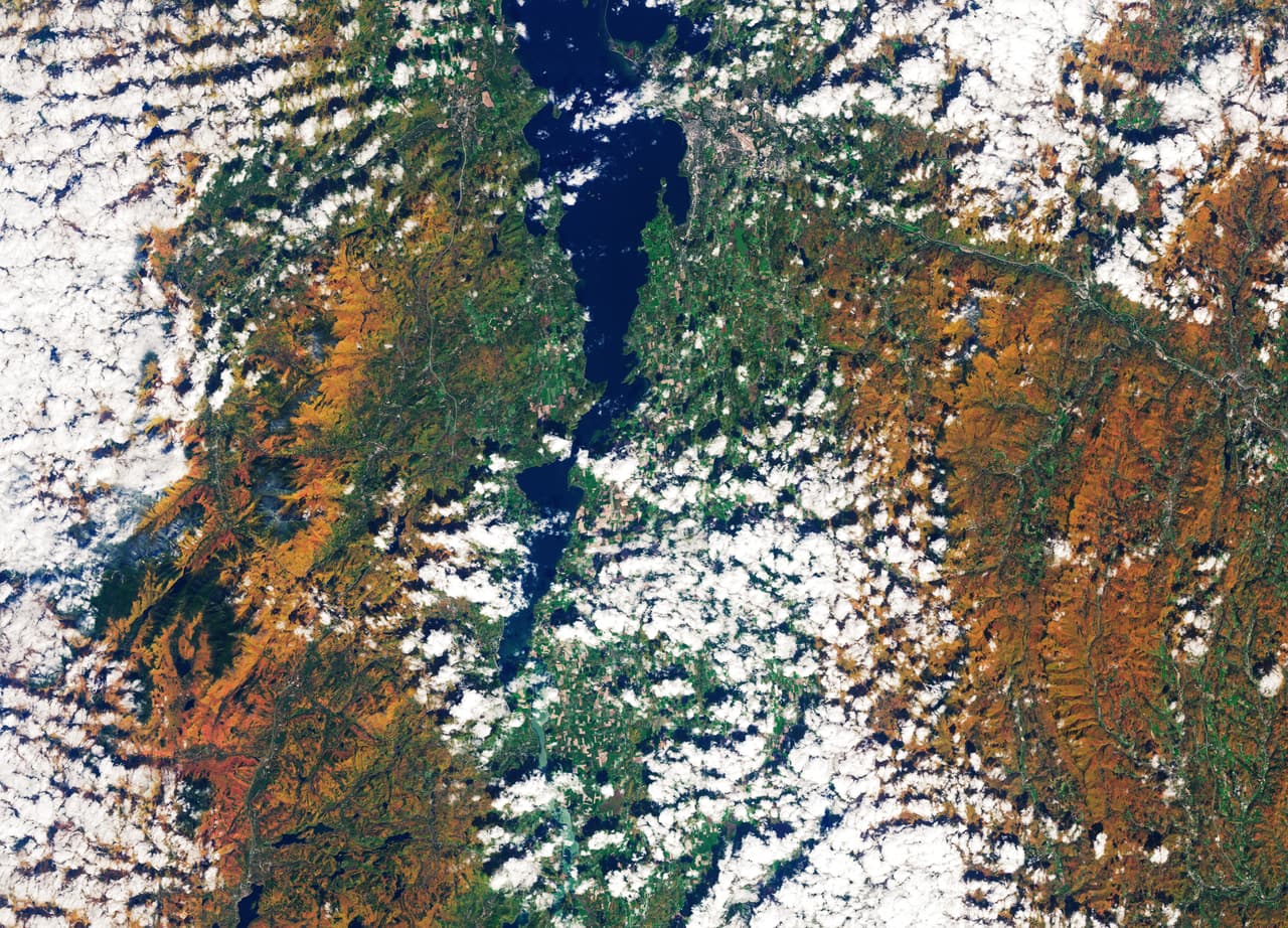 Las imágenes fueron captadas el 8 de octubre por el satélite Operational Land Imager.