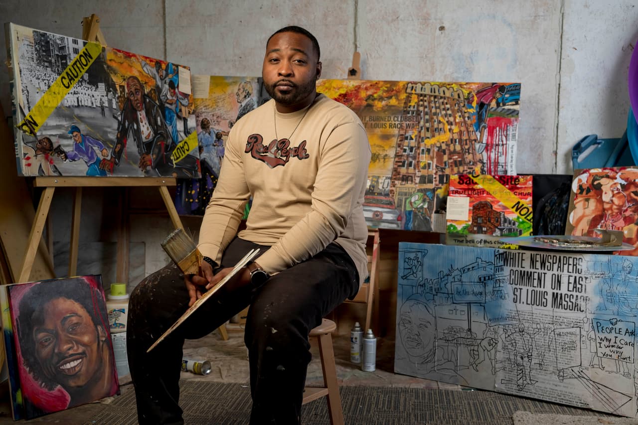 "El arte me salvó la vida": este artista convierte balas en arte y combate violencia con armas