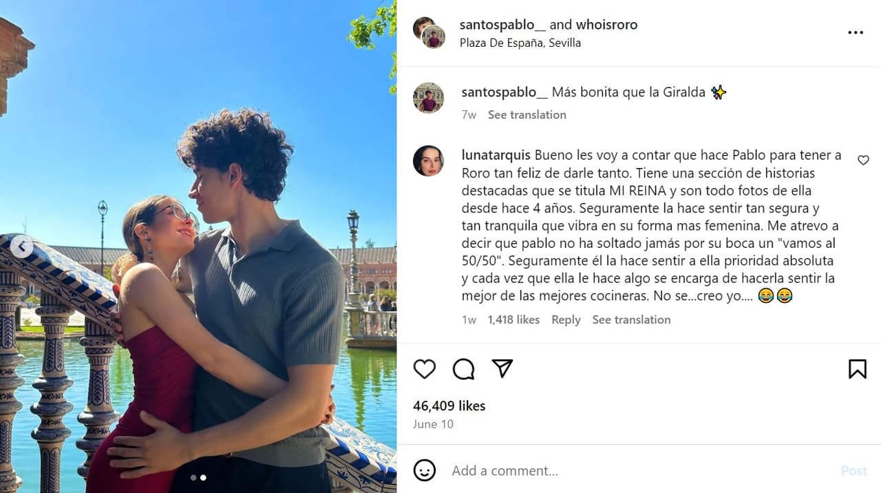 RoRo y su novio Pablo.