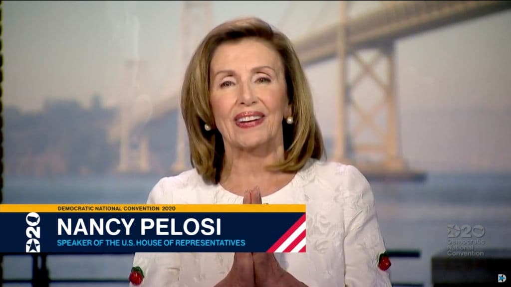 La presidenta de la Cámara de Representantes, Nancy Pelosi, pronostica que los demócratas ganarán en noviembre la Casa Blanca y las dos cámaras legislativas. También aprovechó su intervención en la Convención Nacional Demócrata para criticar el trato del presidente Donald Trump hacia las mujeres.