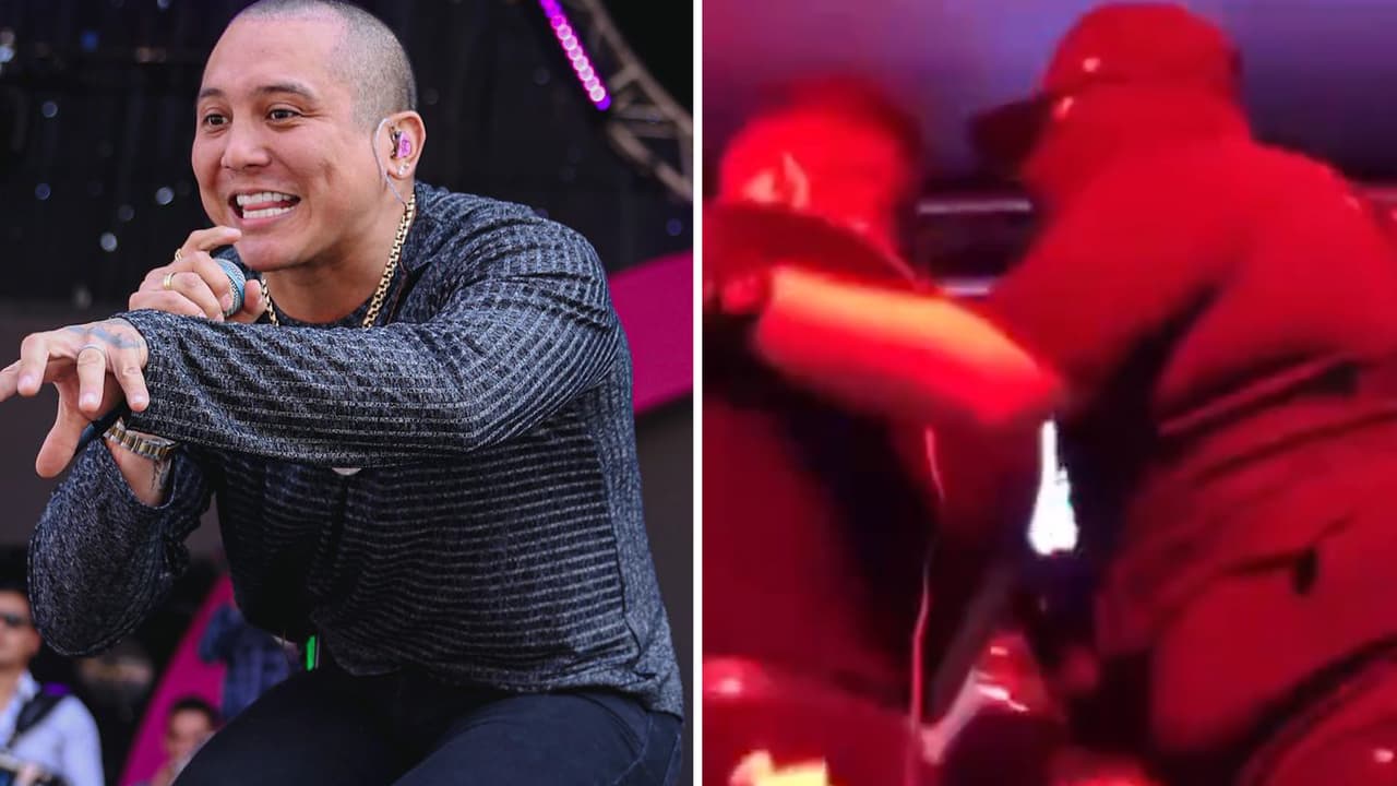 "Sacan corriendo" a Edwin Luna del escenario luego de que "personas armadas" entraran a su show