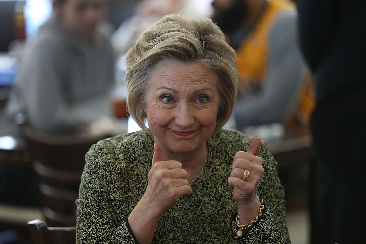 Clinton durante un evento de campaña.