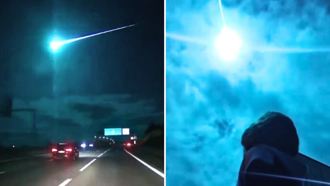 El cielo de España y Portugal se ilumina de azul en plena noche: ¿Fue un meteorito o un cometa?