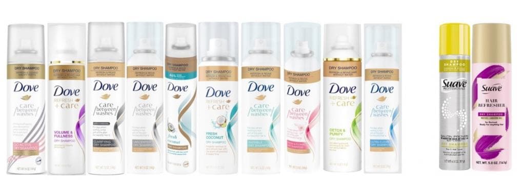 Productos que fueron retirados de forma voluntaria por Unilever tras niveles de benceno.