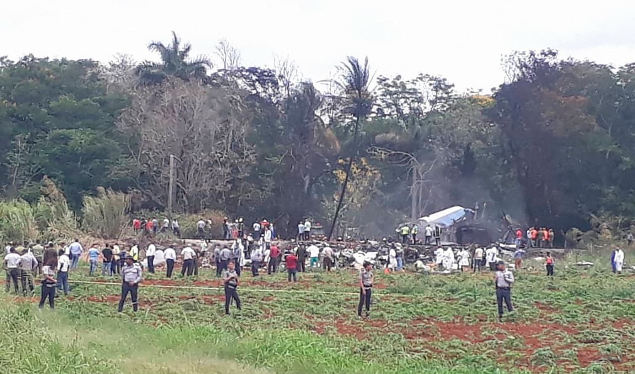 Las partes del avión quedaron esparcidas en un área despoblada.
<br>