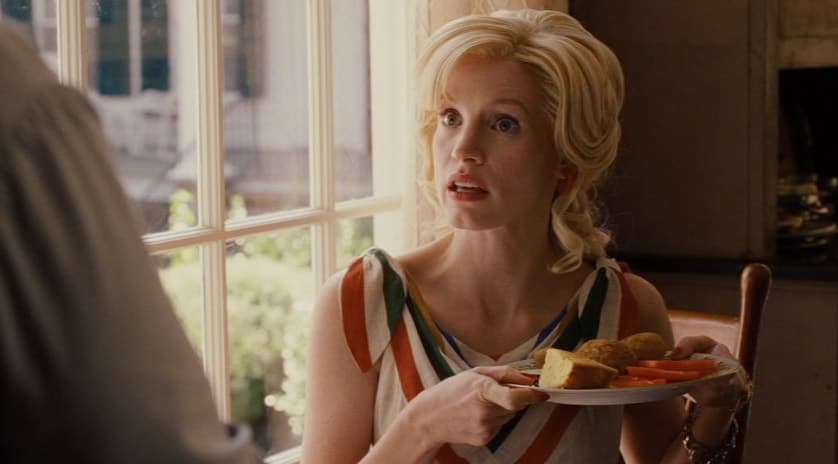 <b>Jessica Chastain</b>
<br>La extrovertida y poco comprendida Celia Foote también se ganó el cariño del público e hizo despuntar la carrera de Jessica Chastain, pues le valió una nominación al Premio de la Academia a la Mejor actriz de reparto.