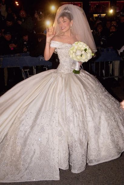 Thalía lució como toda una princesa el día de su boda con Tommy Motola.