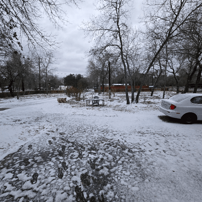 La tormenta invernal trajo una densa capa de nieve que cubrió la ciudad y varias zonas del centro de Texas. 
<br>
<br>Usuarios de Univision enviaron las imágenes de cómo vivieron la primer nevada del 2025.