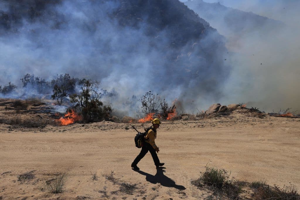Oficialmente, al mediodía del martes 31, solo se reportaba la pérdida de una residencia a causa del fuego Highland.