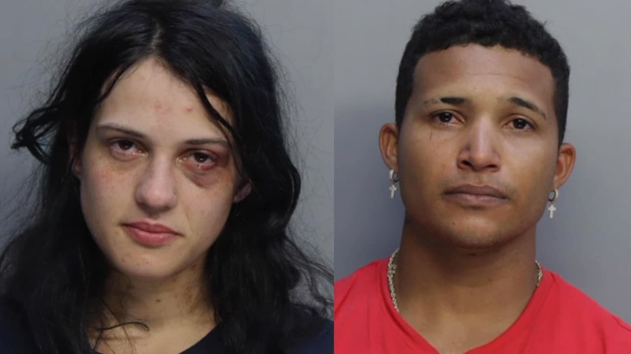 Francisa Leal, de 28 años y a Rafael Osmany Naranjo, de 25 años, fueron arrestados y acusados de negligencia infantil, luego que un policía de Sweetwater encontró a su bebé 
<a href="https://www.univision.com/local/miami-wltv/arrestan-padres-de-un-bebe-que-dormia-entre-heces-y-orina-de-su-casa-de-sweetwater?d" target="_blank">durmiendo en su casa llena de heces y orina. </a>