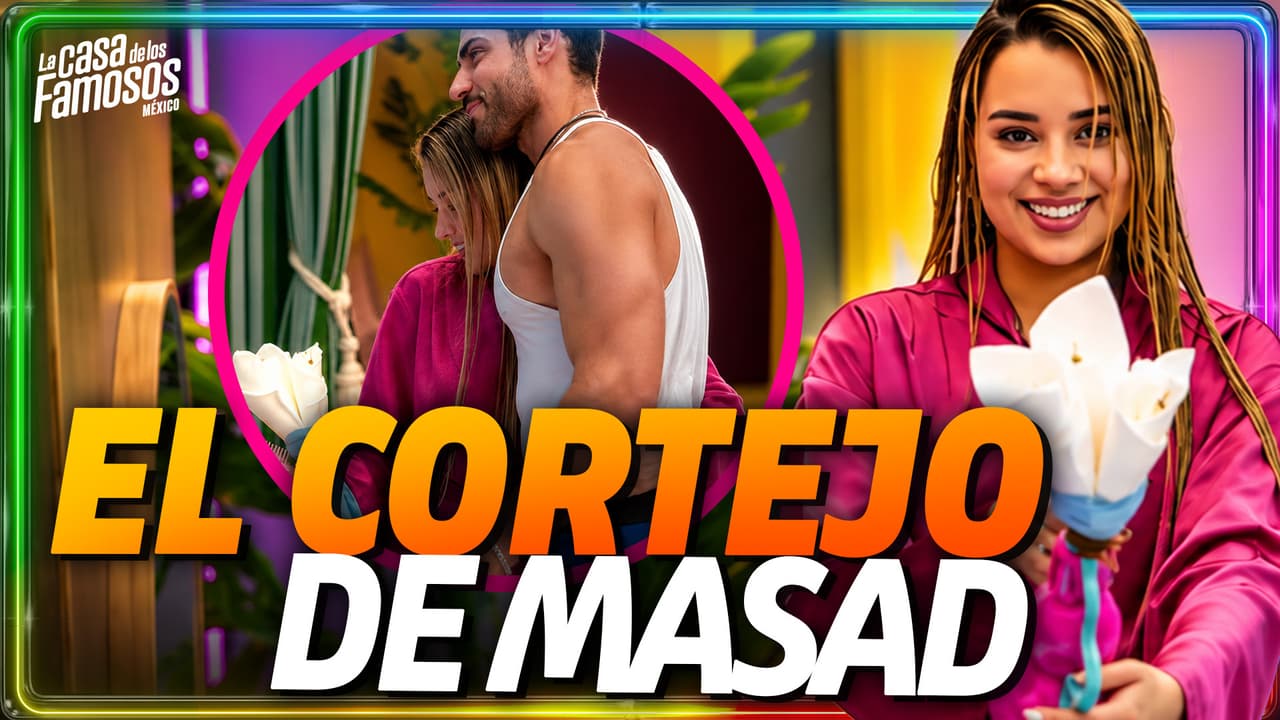 ¡Masad le REGALA un ramo improvisado de flores a Brianda!