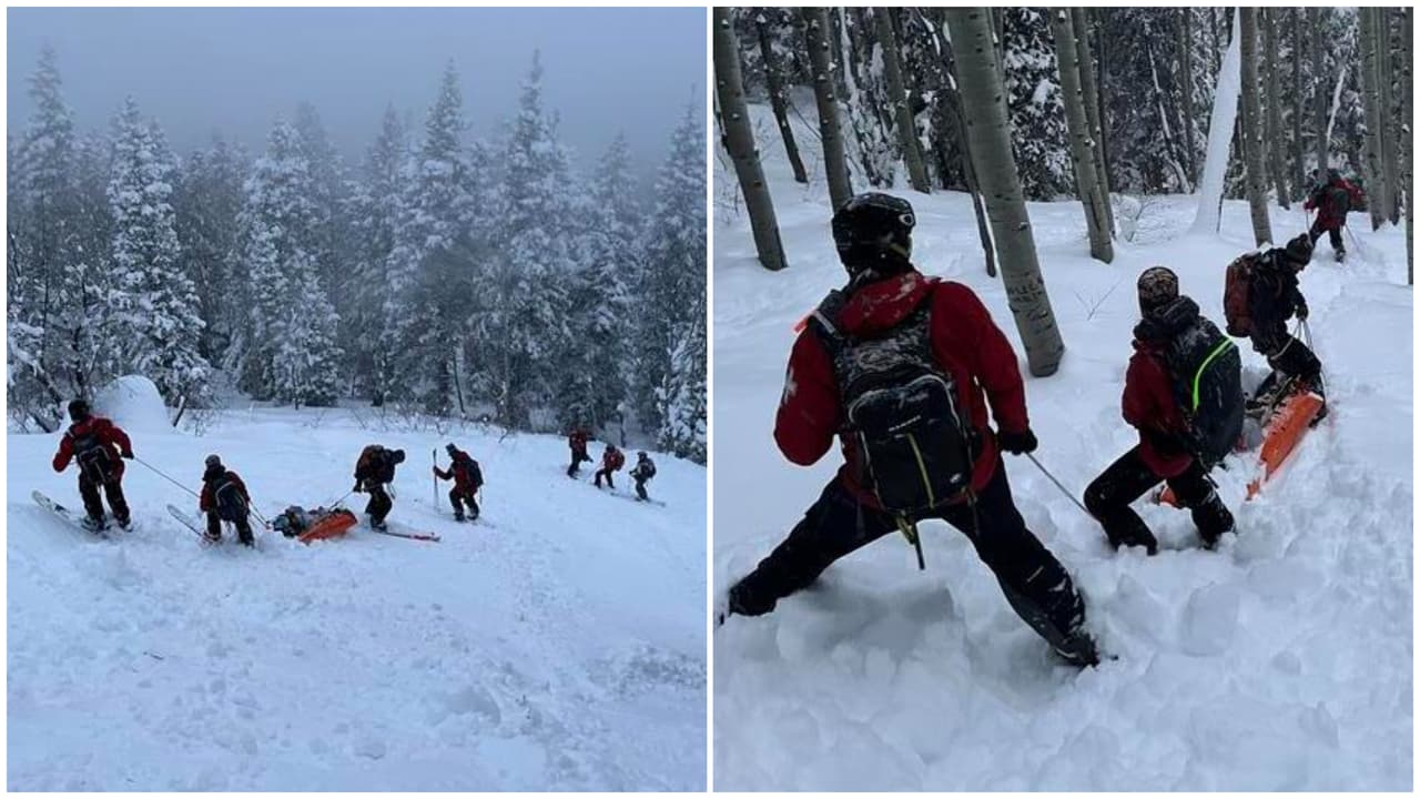Esquiador resulta herido tras ser sepultado por una avalancha en Little Cottonwood Canyon