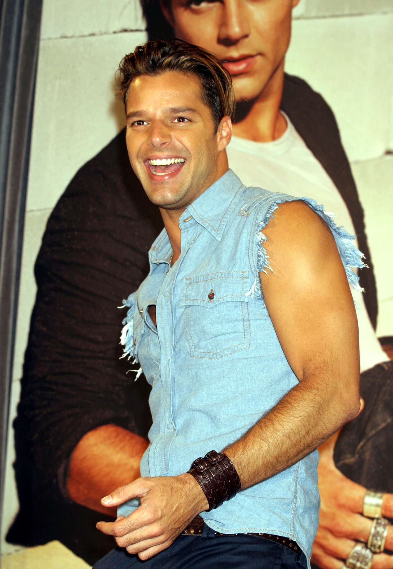 "No hay nada que puedas hacer en la vida que pueda hacer que yo te deje de adorar", le dijo la actriz a Ricky Martin tras hacerle una broma en el programa de radio '
<a href="https://www.youtube.com/watch?v=XJ51H1V1J3U&feature=emb_title" target="_blank">El show de Piolín</a>', hace cinco años.