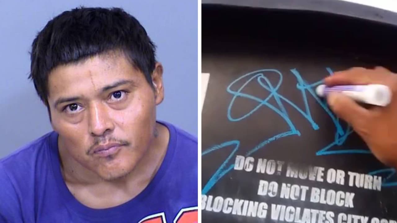 Jordan Quimayousie pasará cuatro años y medio tras las rejas por dejar 750 grafitis en las calles de Phoenix