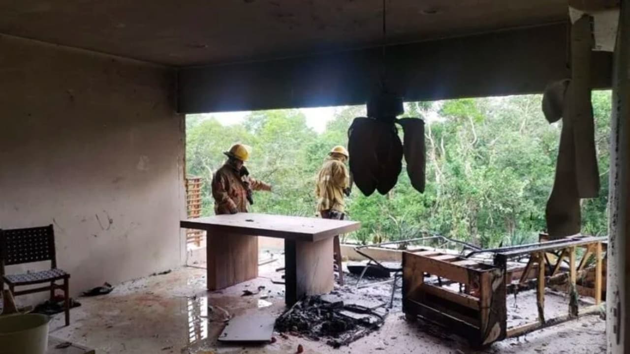 Fotografías revelan parte del interior de los apartamentos luego de la explosión.