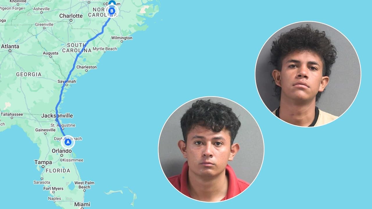Dos hombres quedan detenidos por llevar a dos adolescentes hispanas de Carolina del Norte a Florida