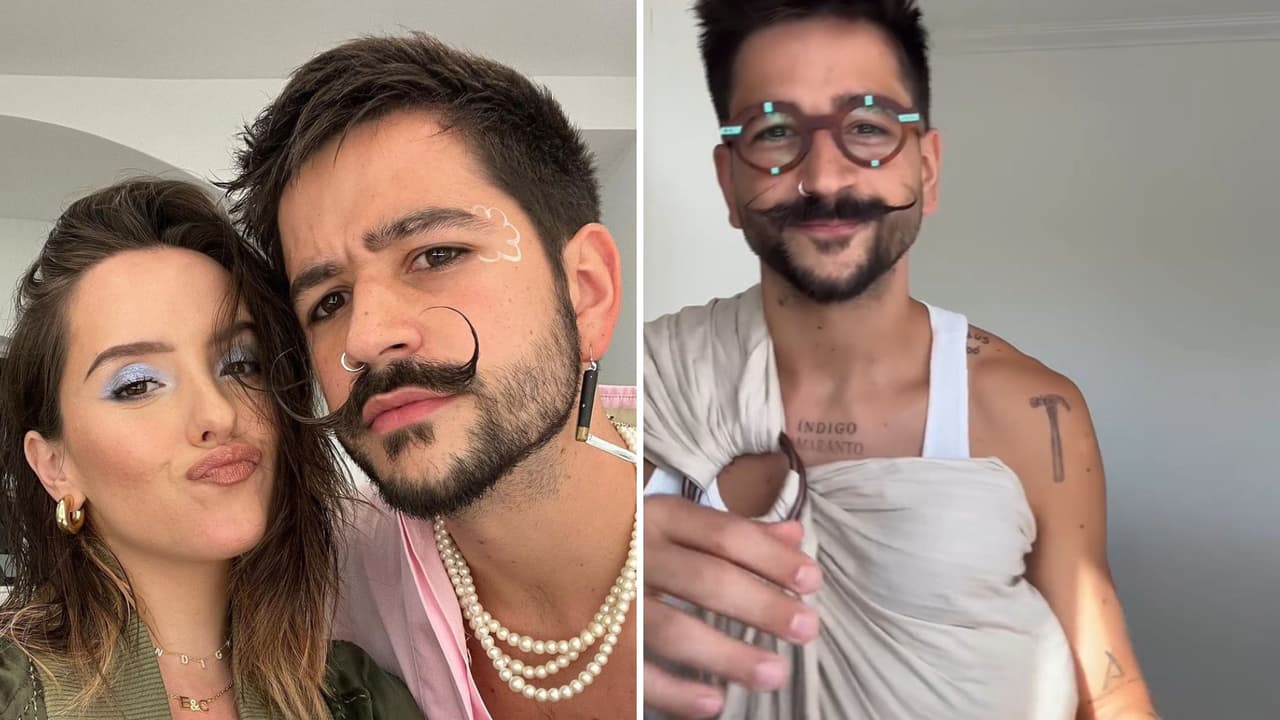 ¿Qué es portear al bebé? Camilo fue cuestionado por hacerlo con su segunda hija