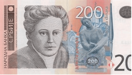 <h3 class="cms-H3-H3">Nadezda Petrovic (1873 - 1915)</h3>
<br>
<br>🪙 
<b>Conocida como: </b>pintora.
<br>
<br>🪙 
<b>País: </b>Serbia.
<br>
<br>🪙 
<b>Denominación: </b>200 dinares.
<br>