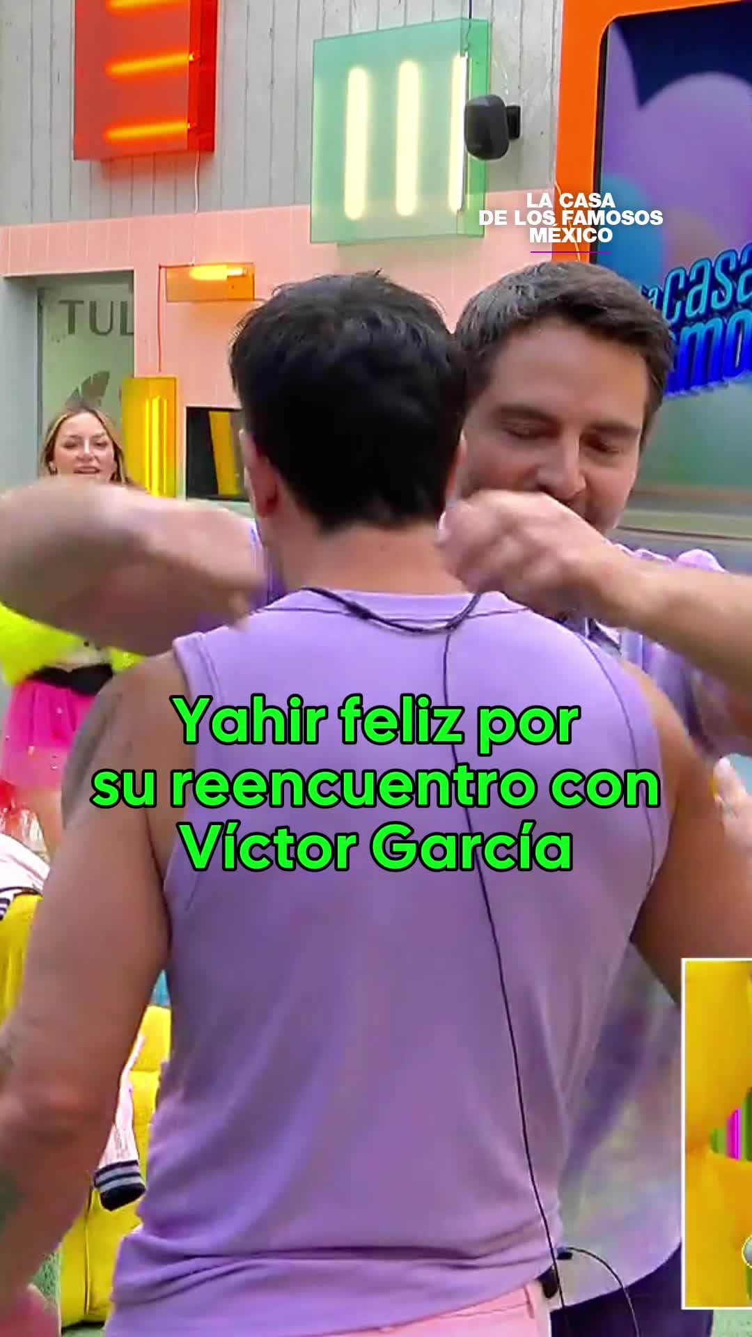 Yahir se llena de felicidad al reencontrarse con Víctor García dentro de La Casa