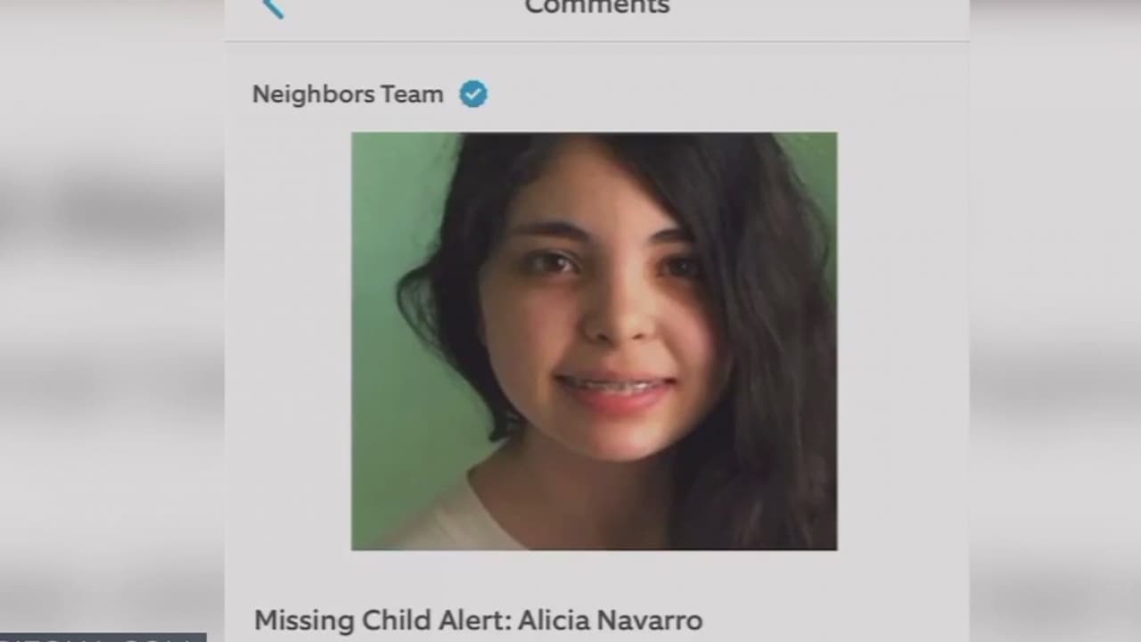 <h3 class="cms-H3-H3"><b>Diciembre 2019</b></h3>
<br>Una aplicación podría ayudar a encontrar a Alicia. La aplicación Ring y el Centro Nacional de Niños Desaparecidos se unen para compartir información de menores desaparecidos en el país y el caso de Alicia Navarro, desaparecida hace más de tres meses en valle.
<br>