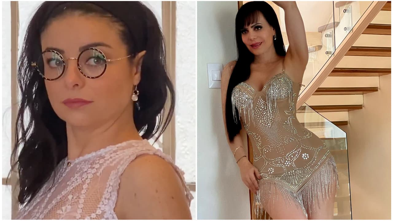 Violeta Isfel probó las transparencias de Maribel Guardia en su vestido de novia: “Con razón se ve esbelta”