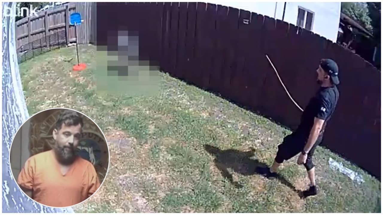 Revelan imágenes de hombre poniéndole un collar de perros y pegándole a su hijastro