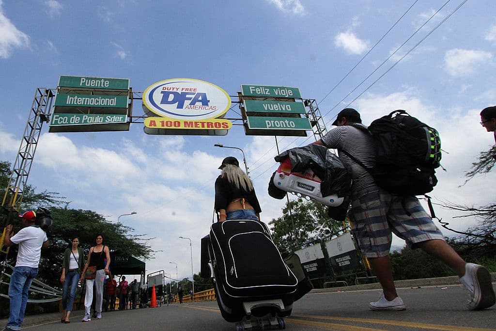 This is how Venezuelans cross into Colombia. President Maduro closed the borfer recently on the grounds of stopping 'international gangs' he said were trying to destabilize the Venezuelan economy. Photo: GEORGE CASTELLANOS / AFP / Getty Images.