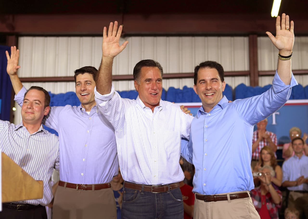 Ha construido su carrera en torno a su amistad con el presidente de la Cámara de Representantes, 
<b><a href="http://www.univision.com/personas-paul-ryan">Paul Ryan </a></b>(a su derecha), y el gobernador 
<b><a href="http://www.univision.com/personas-scott-walker">Scott Walker</a></b> (último a la derecha), los dos republicanos más influyentes del estado en el que se crió. El triunfo de Walker en las elecciones de 2010 potenció la influencia de Wisconsin en el conjunto del partido y dio un impulso a la carrera del joven Priebus, que fue elegido presidente del RNC en enero de 2011 y se ha mantenido en el cargo hasta 2016. Los tres políticos crearon un movimiento republicano en el estado de Medio Oeste que ha sido tradicionalmente demócrata.