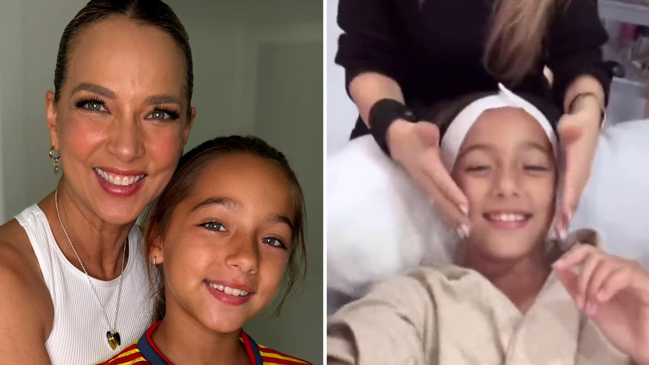 Hija de Adamari López se somete a tratamiento facial a sus 9 años: video