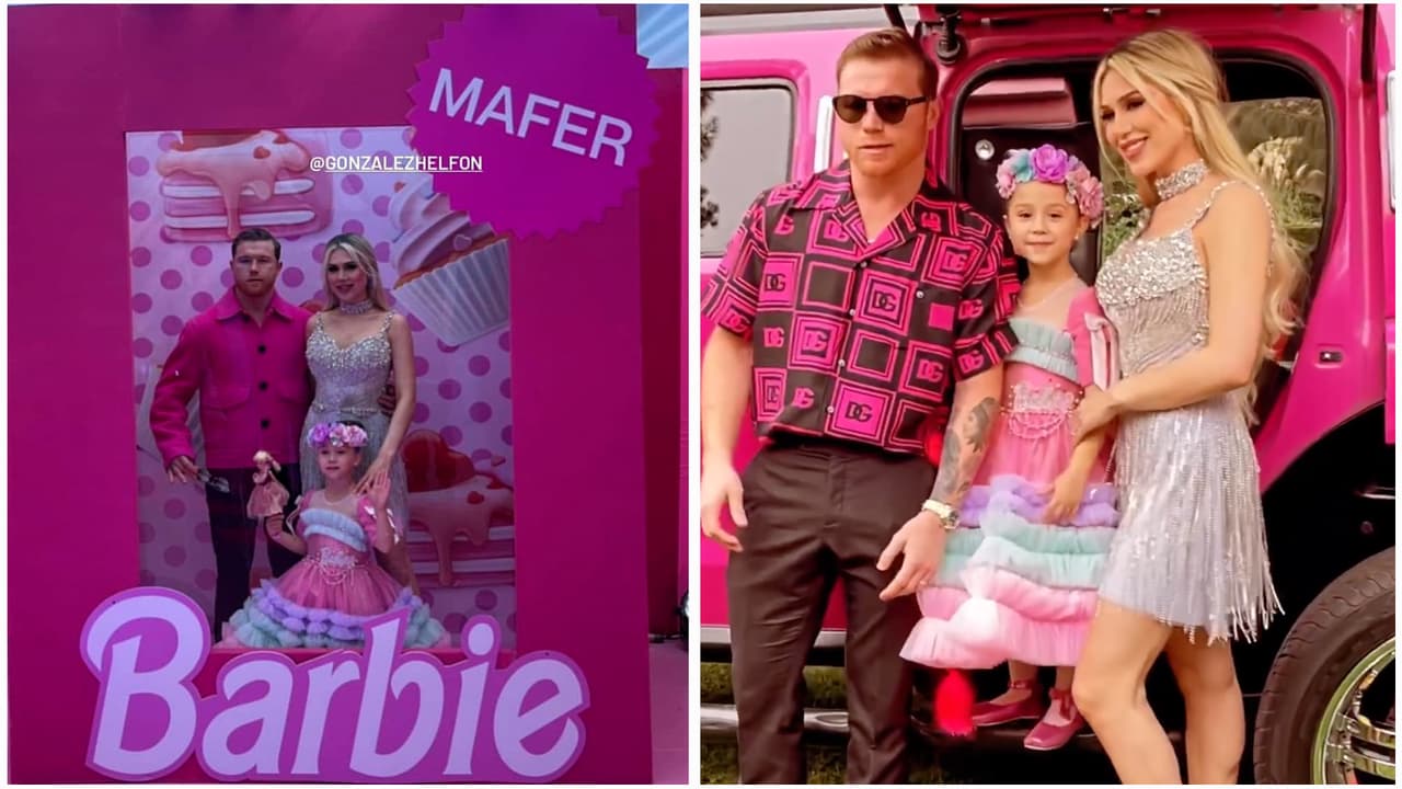 'Canelo' se transforma en 'Ken' y no escatima en la lujosa fiesta de ‘cumple’ estilo ‘Barbie’ de su hija