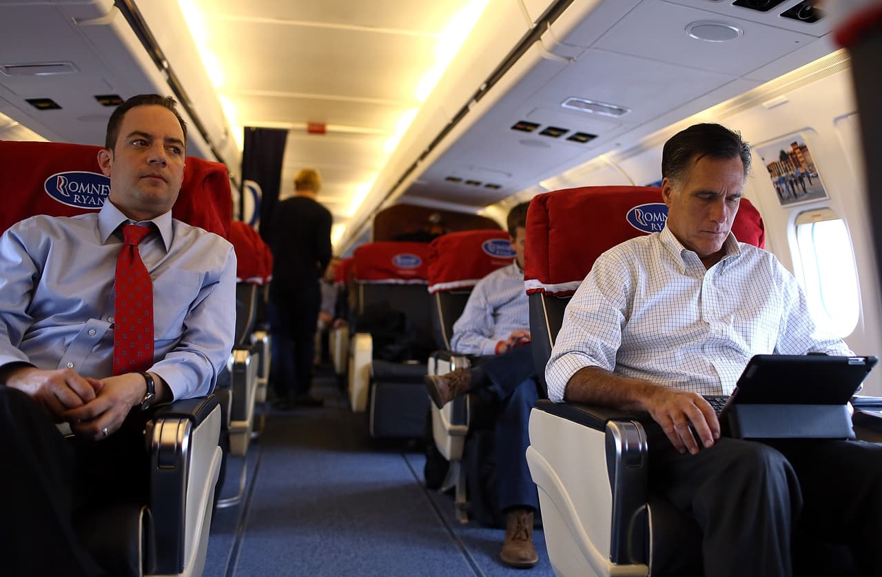 Fue el encargado de liderar la famosa "autopsia" del Partido Republicano luego de la derrota a Mitt Romney (a la derecha de la fotografía) en las elecciones de 2012. En ese momento recomendó acortar la temporada de primarias y apoyar la reforma migratoria como una forma de llegar a los votantes latinos.