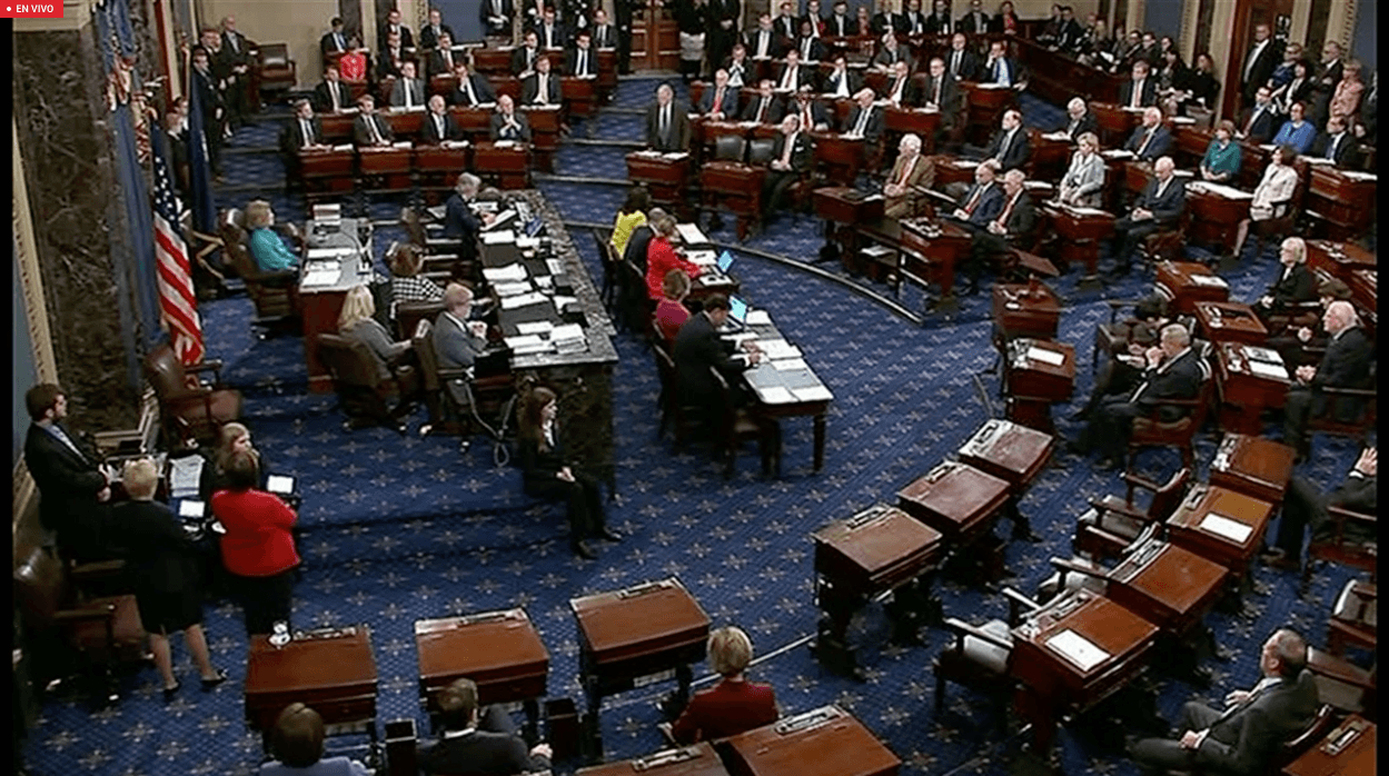 El Senado en estos momentos está dividido en 50 y 50, si falta un voto la vicepresidenta Kamala Harris tomará la decisi´ón, aseveró González.
<br>