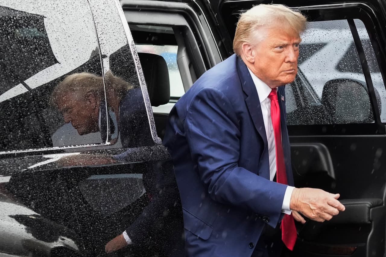 Antes, durante y después: así fue la comparecencia del expresidente Trump en Washington DC