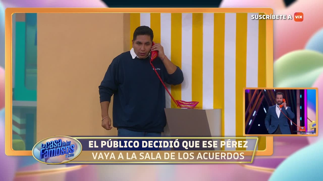Ese Pérez se suma a la SALA DE LOS ACUERDOS por decisión del PÚBLICO