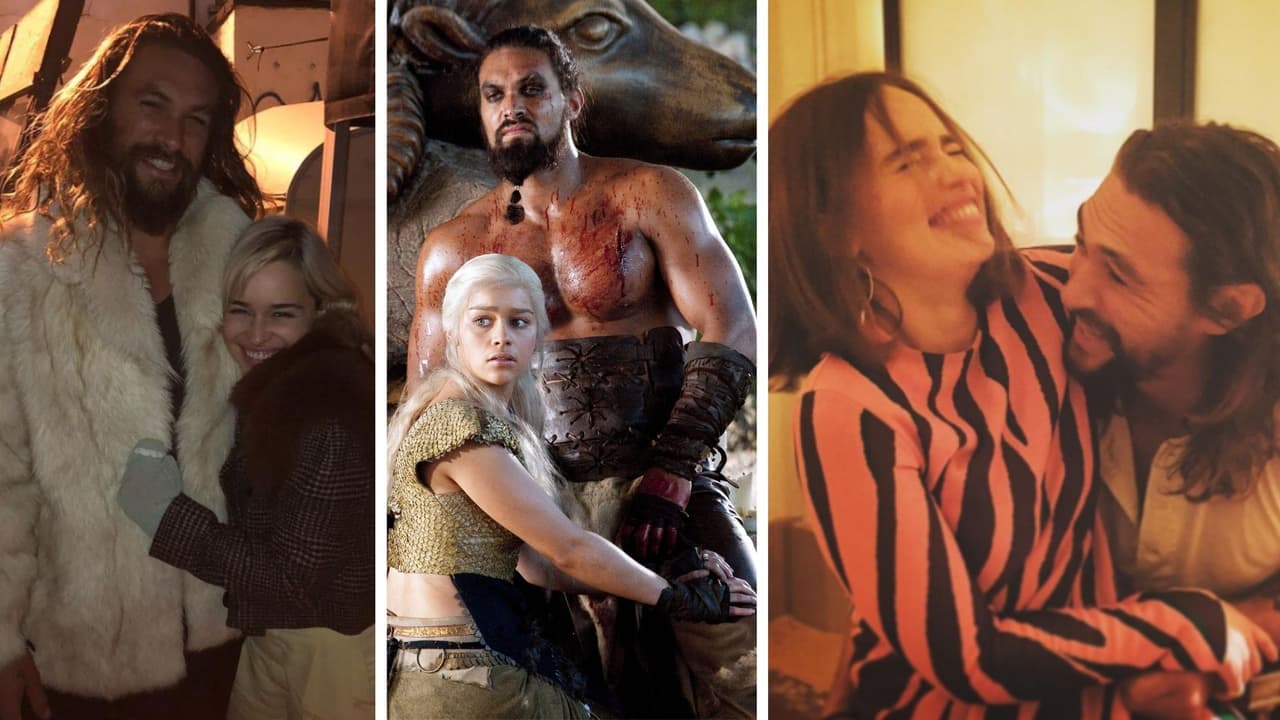 Jason Momoa y Emilia Clarke