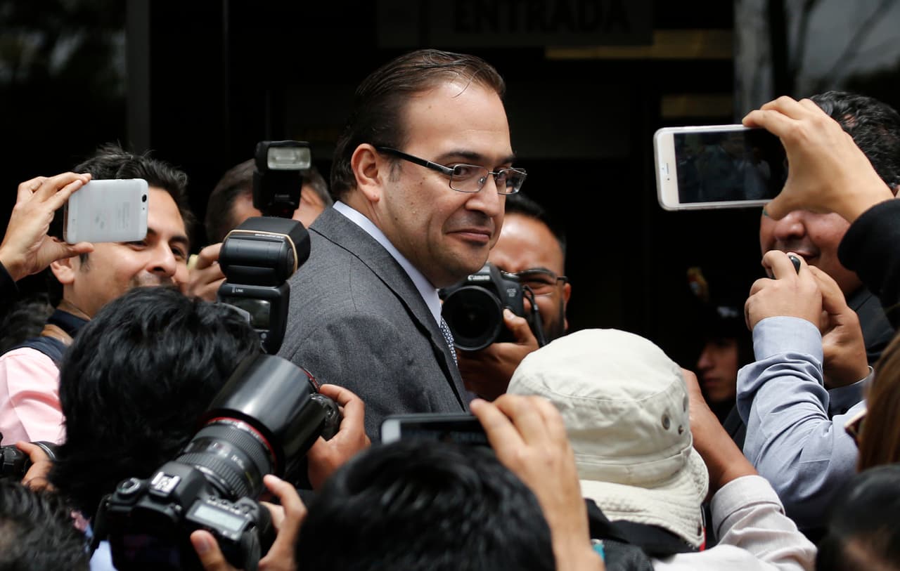 Javier Duarte, cuando aún era gobernador de Veracruz. Ahora cumple una condena en México.