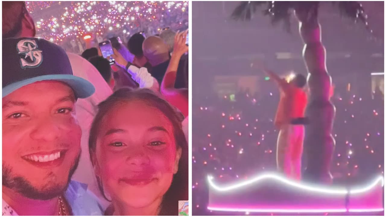 Lorenzo Méndez le cumple un sueño a su hija y la lleva a ver a Bad Bunny: así la sorprendió