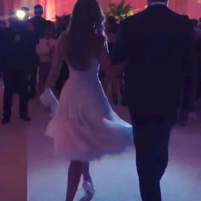 Así recibieron a sus invitados en una fiesta sin igual, previa a la gran ceremonia.