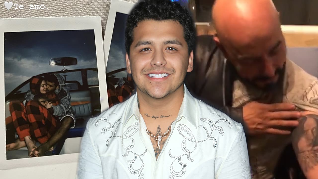 Lupillo Rivera la tiene tatuada, pero es Christian Nodal quien besa y abraza a Belinda