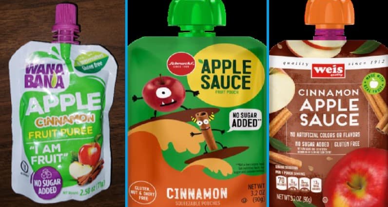 La advertencia de la FDA sobre el puré de manzana en bolsas que puede estar causando intoxicación por plomo en niños