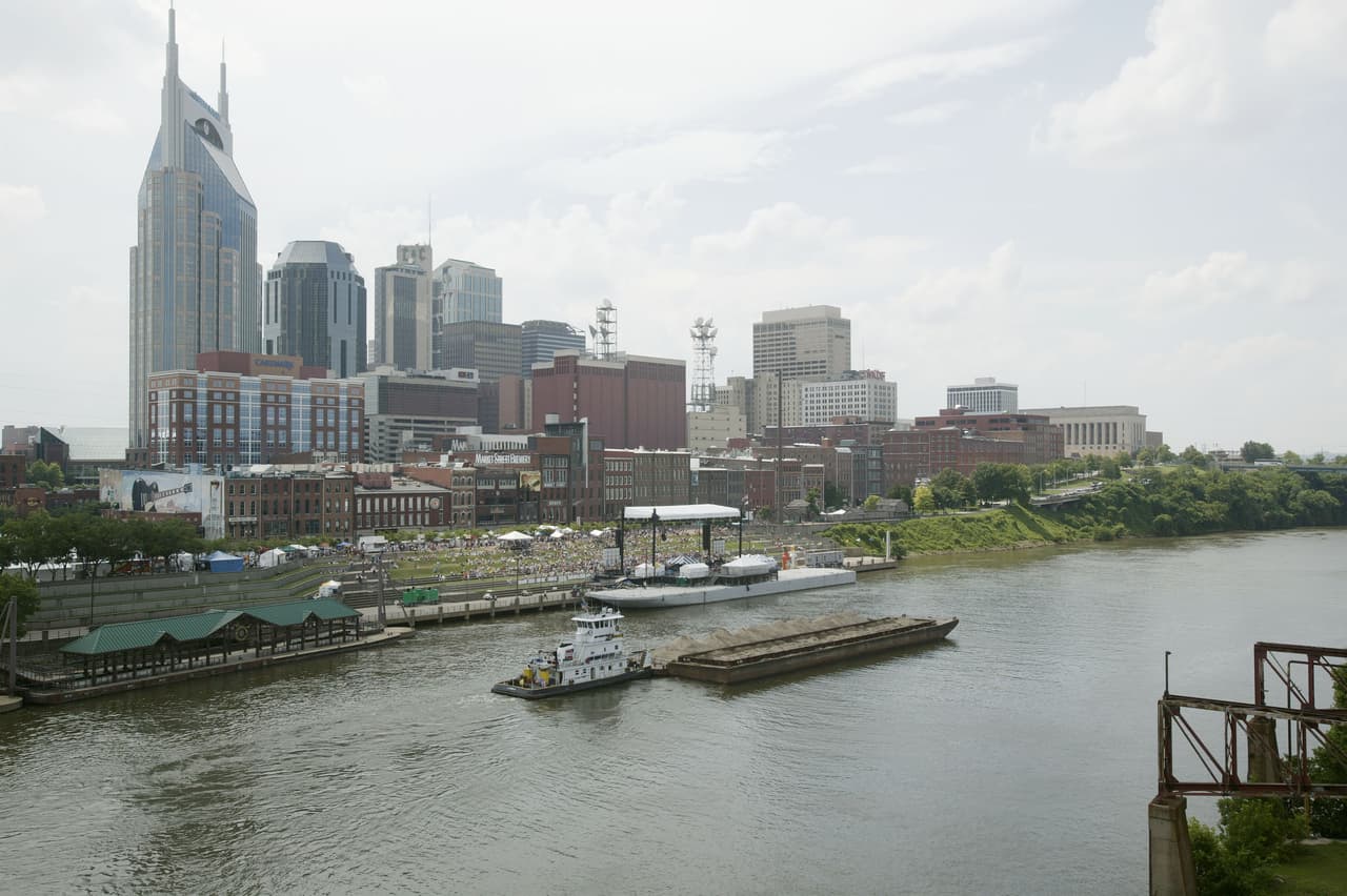 La influencia de Nashville dibuja otra de las 'megaregiones' del estudio.