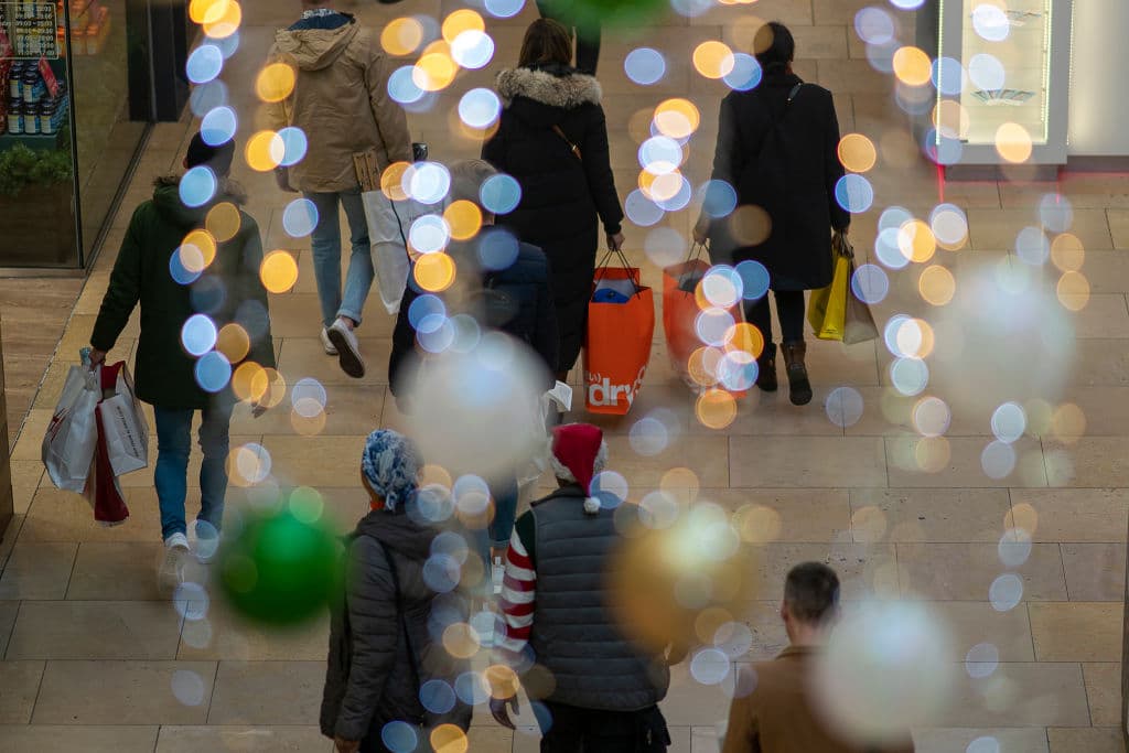 Compras de última hora este 24 de diciembre en Birmingham, Inglaterra.