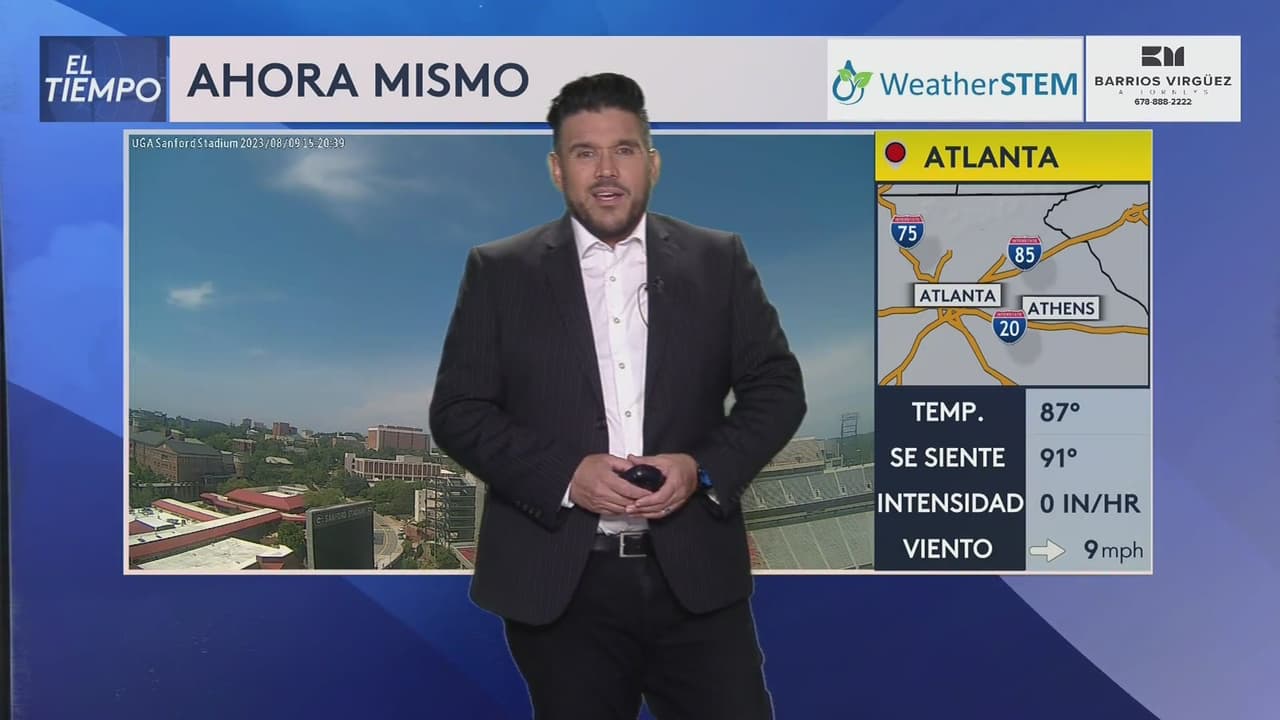 Fuertes lluvias y ráfagas de vientos para el norte de Georgia