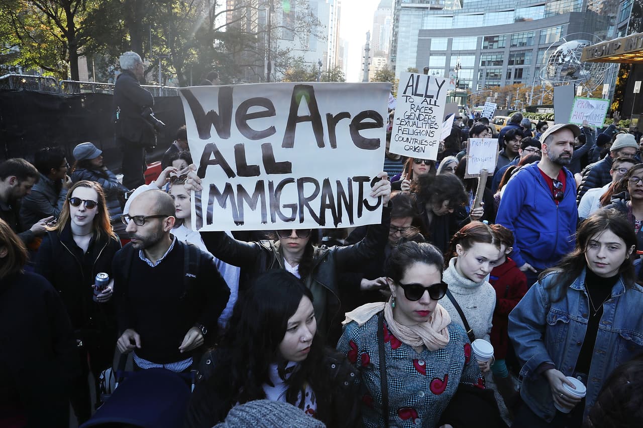 "Todos somos inmigrantes".