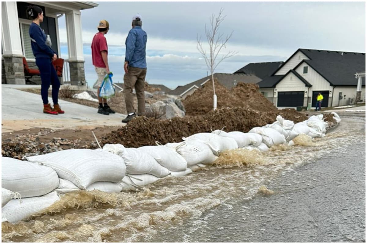 Fuertes inundaciones en varias regiones de Utah.